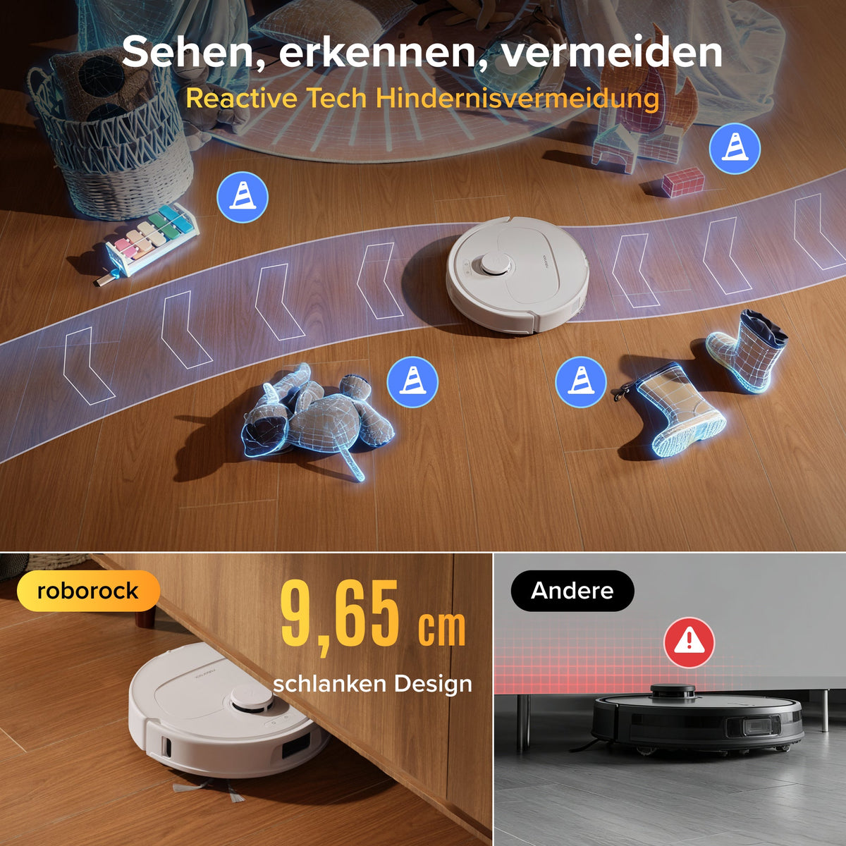 Roborock Qrevo S Pro Saug- & Wischroboter – 18.500 Pa & Multifunktions-Dock