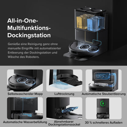 Roborock QV 35A Multifunktions-Dockingstation mit automatischen Reinigungsfunktionen