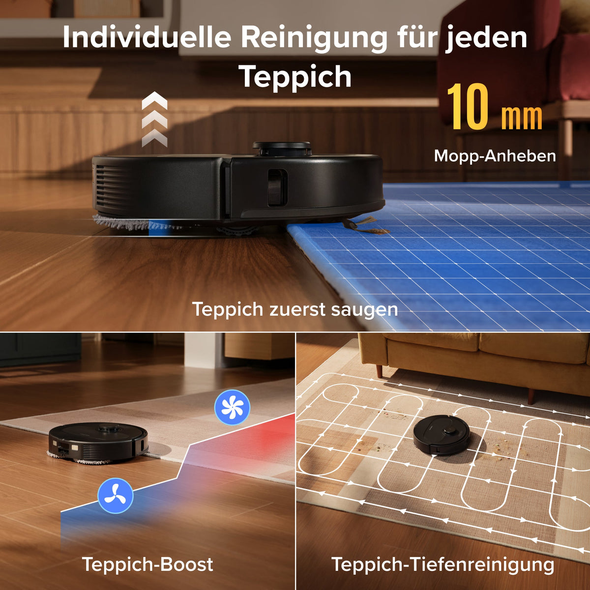 Roborock Qrevo S Pro Saug- & Wischroboter – 18.500 Pa & Multifunktions-Dock