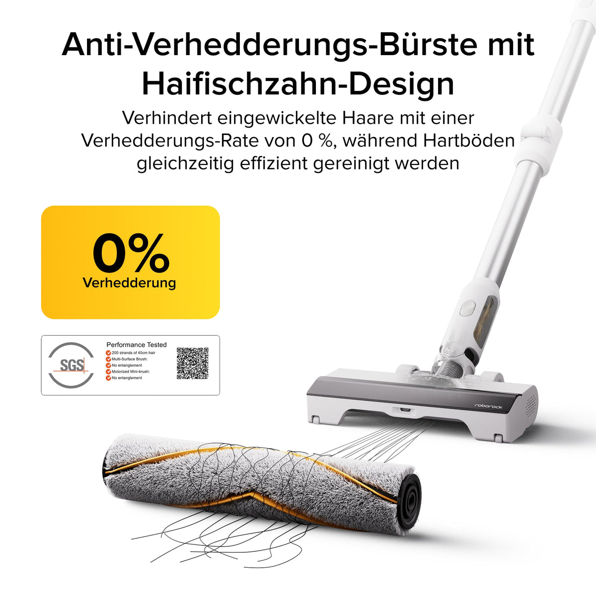 Roborock H60 2-in-1 Akku-Staubsauger – 115 AW & bis zu 60 Min. Laufzeit