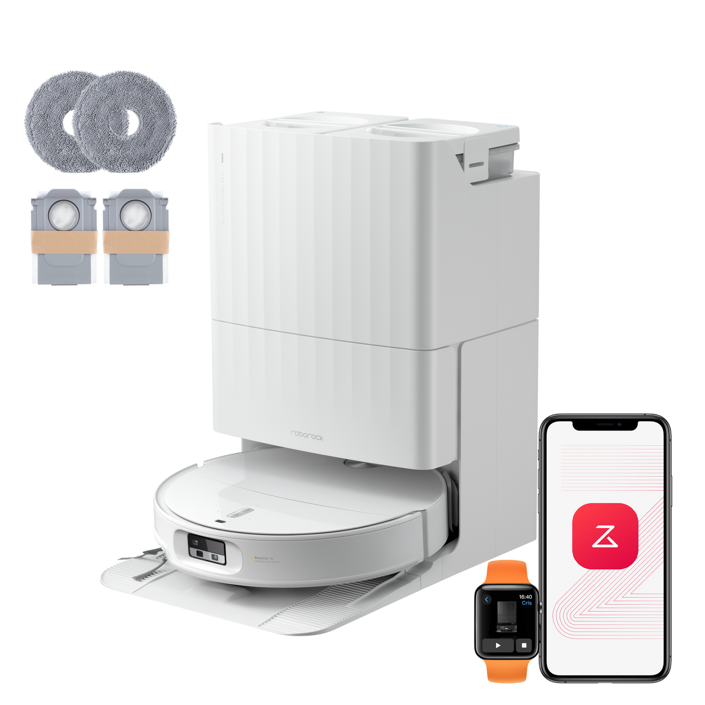 Roborock Qrevo Edge 2 Saug- und Wischroboter mit 25.000 Pa & Dual Anti-Tangle System