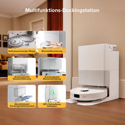 Roborock Qrevo S5V mit automatischen Funktionen der Multifunktions-Dockingstation