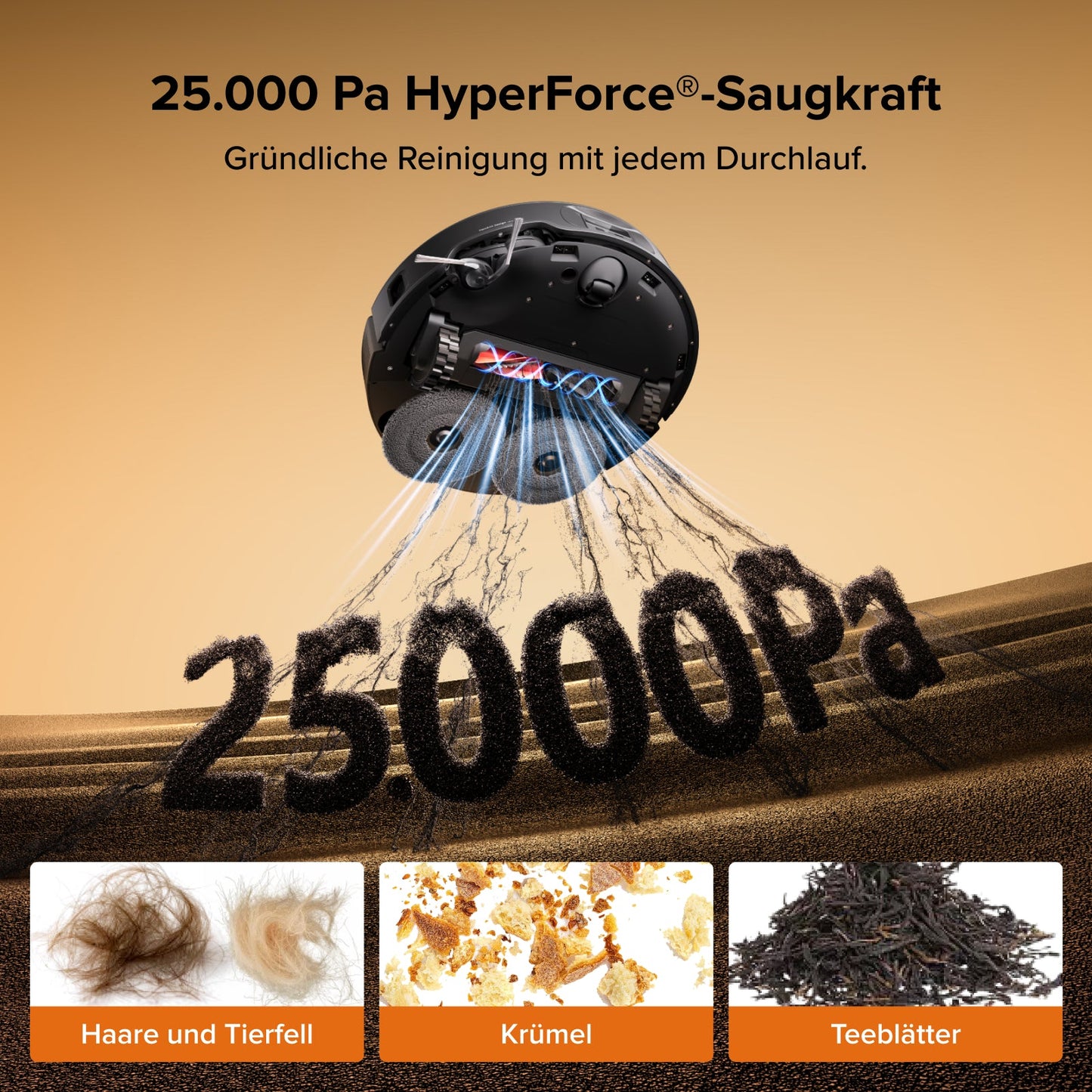 Roborock Qrevo Edge 2 Saug- und Wischroboter mit 25.000 Pa Saugkraft