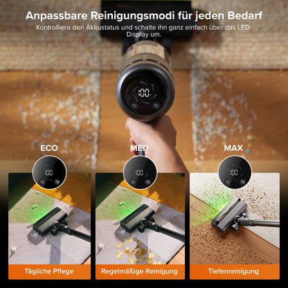 Roborock H60 Hub Ultra Akku-Staubsauger mit Absaugstation – 210 AW & 90 Min Laufzeit