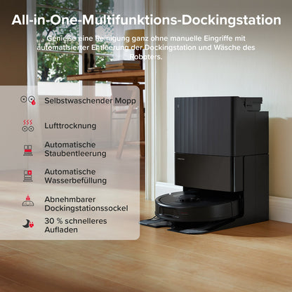 Roborock QV 35A mit intelligenter Navigation durch verschiedene Wohnbereiche