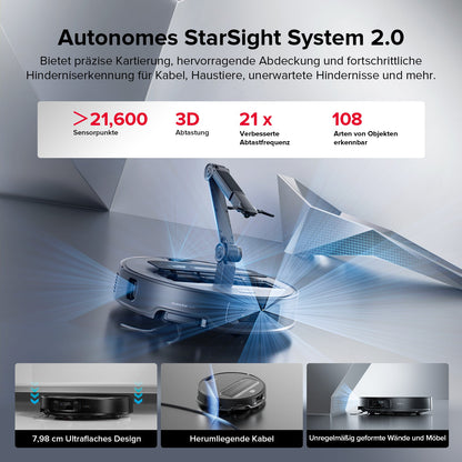 Roborock Saros Z70 Saug- & Wischroboter – OmniGrip™ Arm & 22.000 Pa