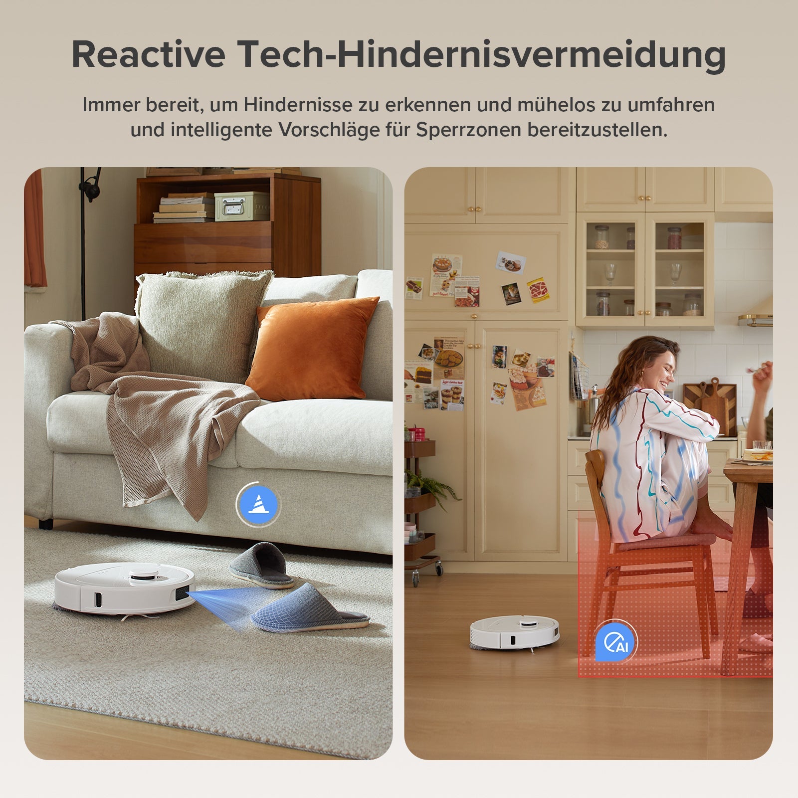 Roborock QV 35A mit intelligenter Navigation für unterschiedliche Wohnbereiche