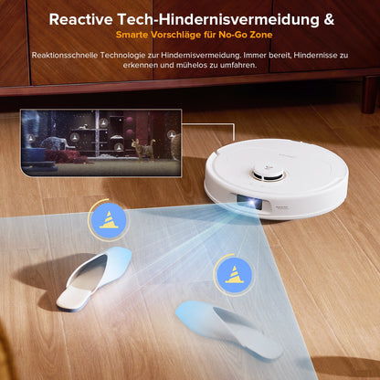 Roborock Qrevo S5V mit Reactive Tech Hindernisvermeidung für Gegenstände auf dem Boden