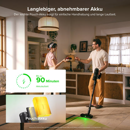 Roborock H60 Hub Ultra Akku-Staubsauger mit Absaugstation – 210 AW & 90 Min Laufzeit