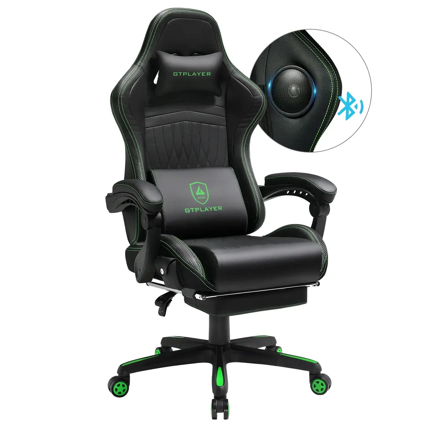 ACE-PRO Gaming-Stuhl in Schwarz mit farblichen Akzenten
