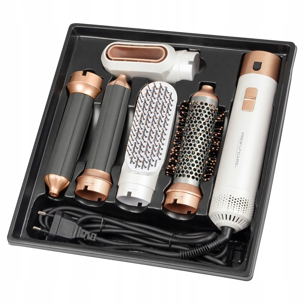 5-in-1 Heißluft-Multistyler mit Lockenaufsätzen, Glättbürste & Föhnfunktion
