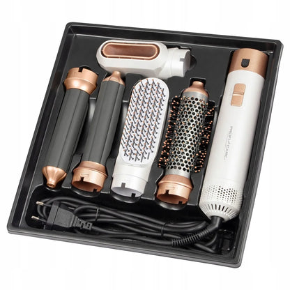 5-in-1 Heißluft-Multistyler mit Lockenaufsätzen, Glättbürste & Föhnfunktion