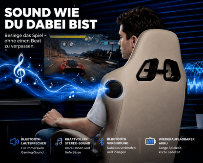 ACE-PRO Gaming-Stuhl mit Lautsprechern für Gaming und Unterhaltung