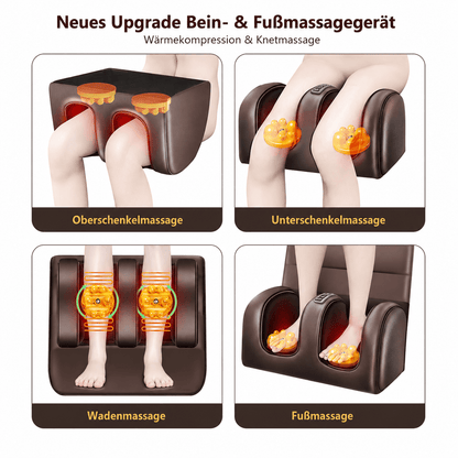 Elektrische Ganzkörper-Massagematte – Anwendung an verschiedenen Körperbereichen