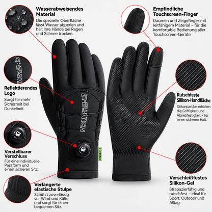 GTUBIKE Thermo-Fahrradhandschuhe – Winddicht, wasserabweisend & Touchscreen