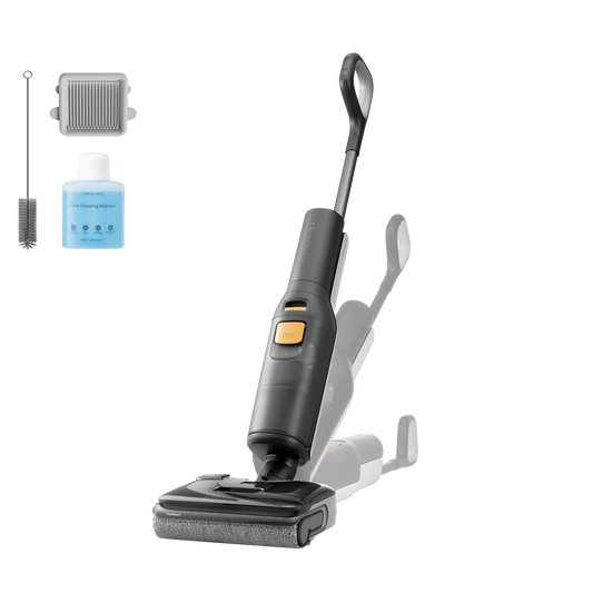 Roborock F25 BX Nass- & Trockensauger mit Zubehör für effektive Reinigung und Wischfunktion.