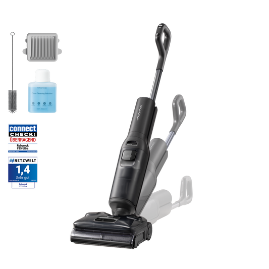 Roborock F25 Ultra Nass- & Trockensauger mit Zubehör und Reinigungsstation