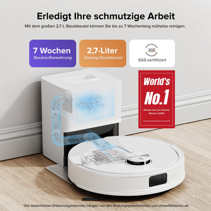Roborock Q10 S5+ Saug- und Wischroboter mit RockDock Plus und automatischer Staubentleerung