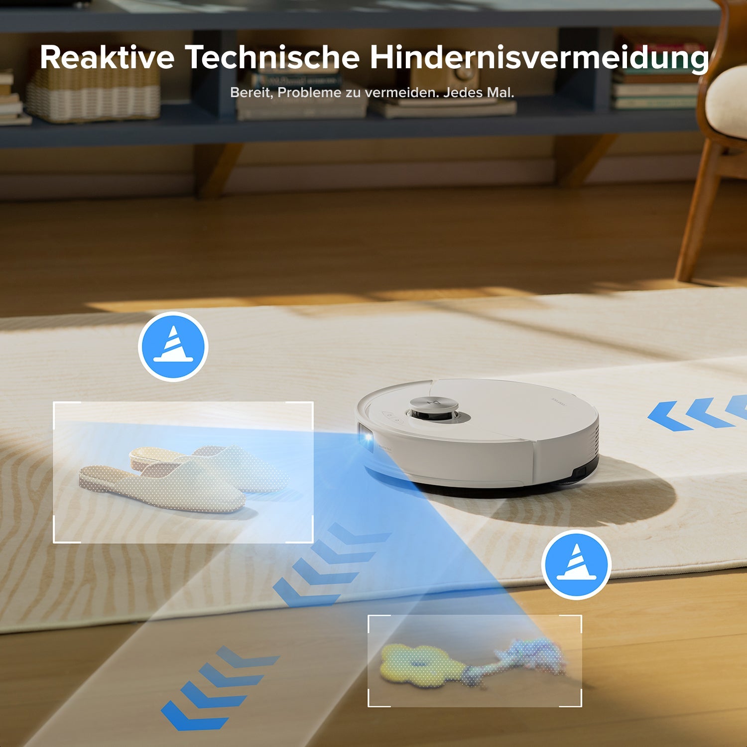 Roborock Q10 S5+ mit PreciSense-LiDAR für präzise Kartierung und geplante Reinigungswege