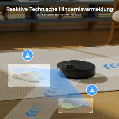 Roborock Q10 S5+ Saug- und Wischroboter mit Reactive Tech Hindernisvermeidung
