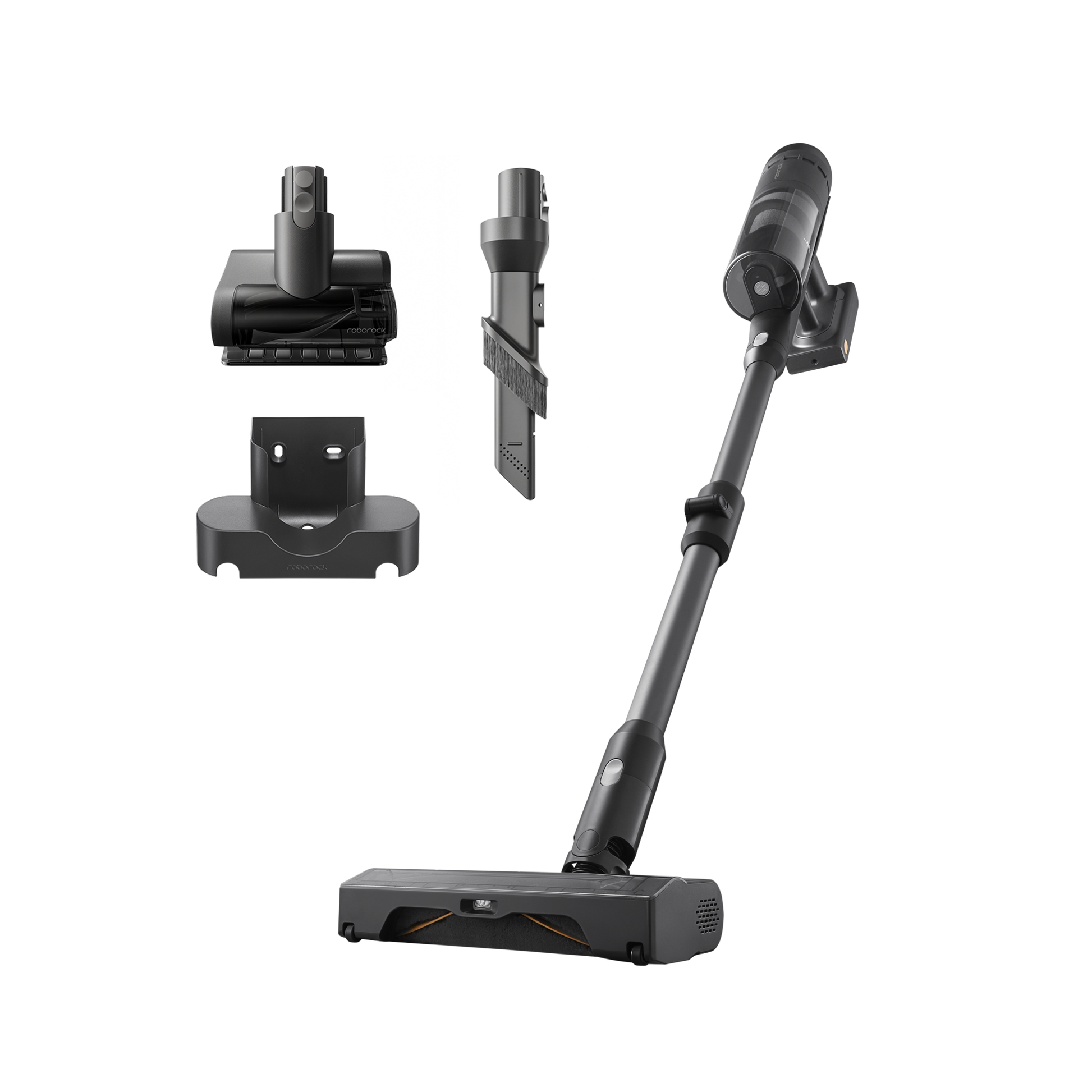 Roborock H60 Ultra Akku-Staubsauger mit Bodendüse, Saugrohr und Zubehör