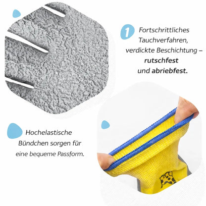 Kinder-Gartenhandschuhe mit atmungsaktivem Material und Latex-Beschichtung
