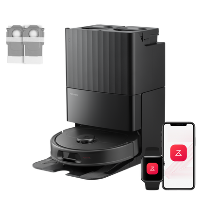 Roborock QV 35A mit Anti-Tangle-Bürstensystem zur Aufnahme von Haaren und Schmutz