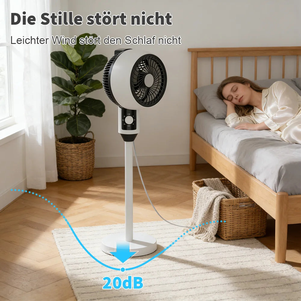 Umluftventilator 92 cm – Standventilator mit 3 Stufen & Oszillation