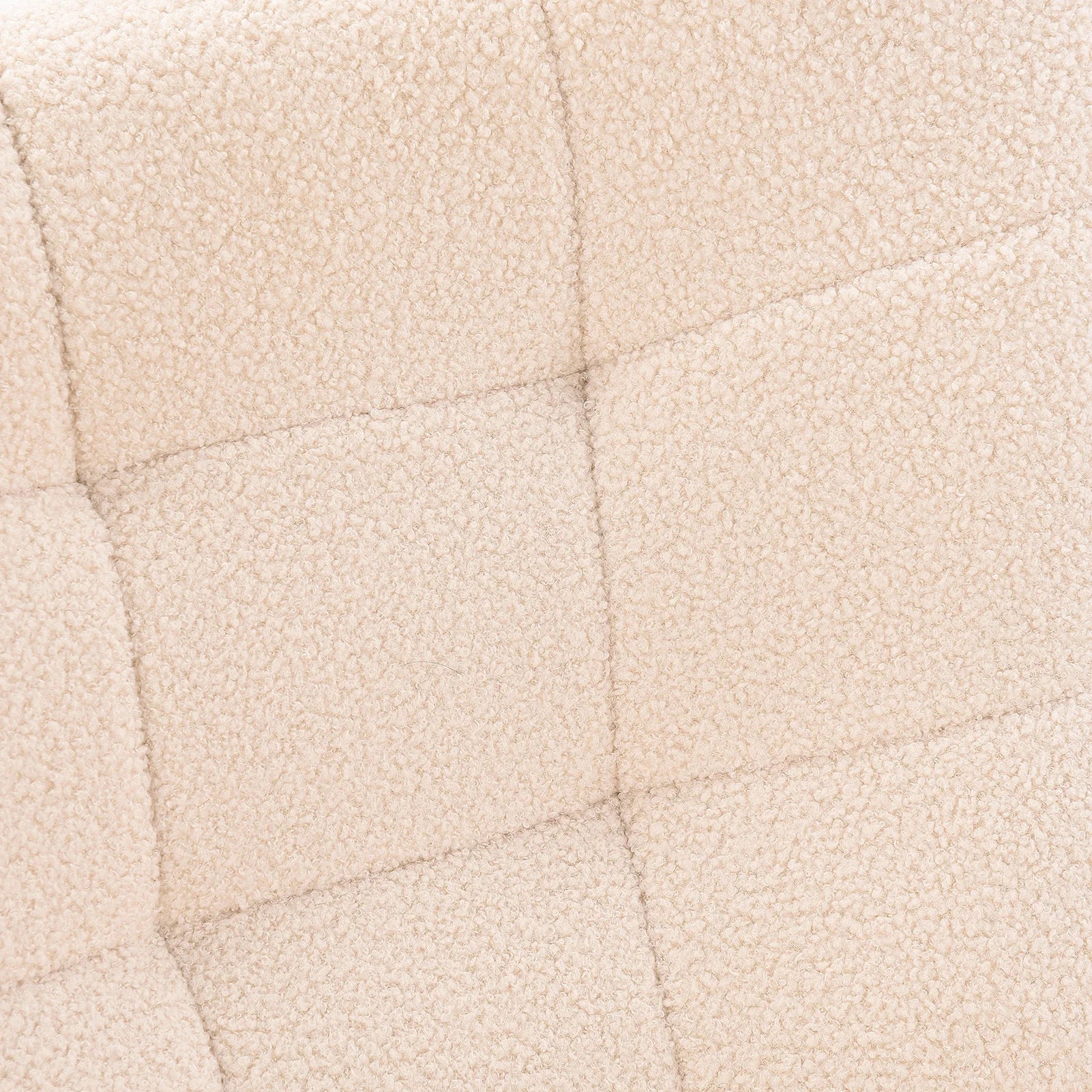 Schaukelstuhl Relaxsessel Teddy-Samt Detail – Hochwertiger Teddy-Samt Bezug mit angenehmer Struktur und komfortabler Polsterung.