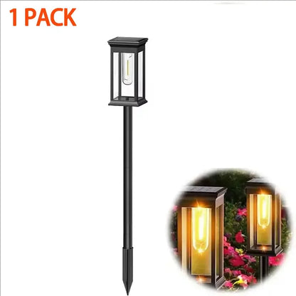 Solar LED Gartenleuchten als Einzelstück mit Erdspieß