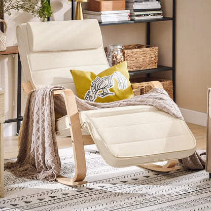 Relaxsessel Schaukelstuhl beige