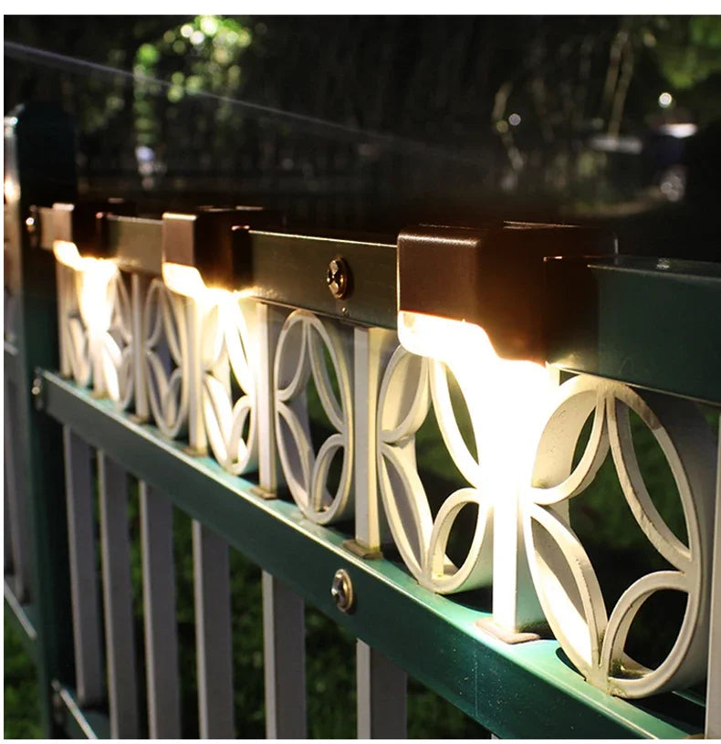 Solar LED Treppenleuchten 1/4/8/12 Stück – Outdoor Gartenbeleuchtung wasserdicht, Solar Stufenlicht für Terrasse, Wege & Garten