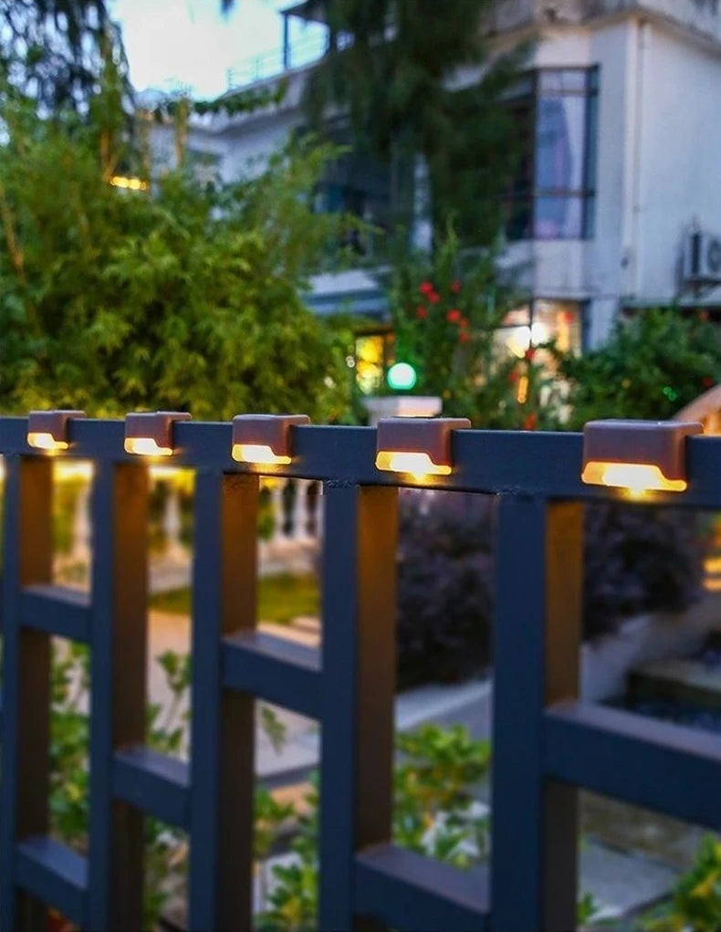 Solar LED Treppenleuchten 1/4/8/12 Stück – Outdoor Gartenbeleuchtung wasserdicht, Solar Stufenlicht für Terrasse, Wege & Garten