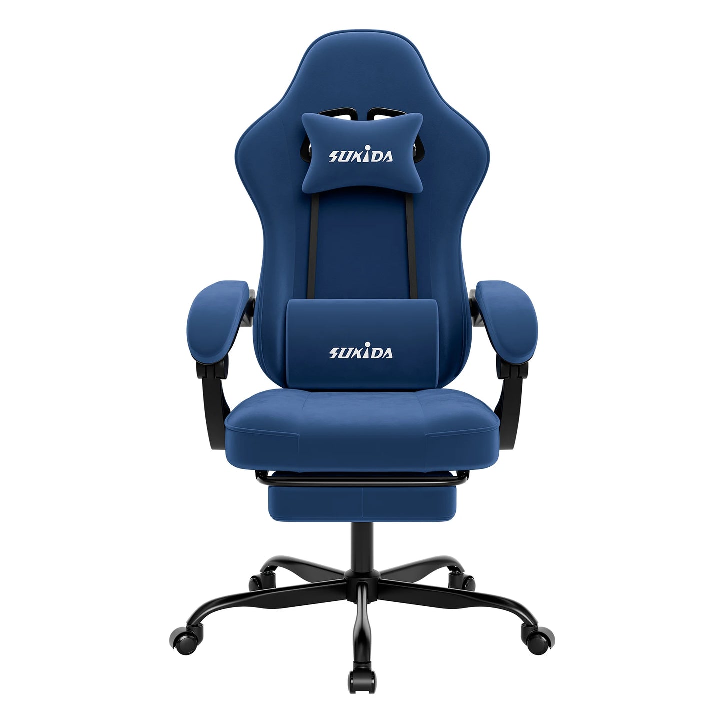 Gaming-Stuhl mit Fußstütze – Ergonomischer Bürostuhl mit Lendenstütze & verstellbarem Komfort
