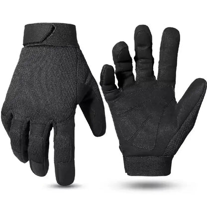 Schwarze Touchscreen Handschuhe Vorder- und Rückseite