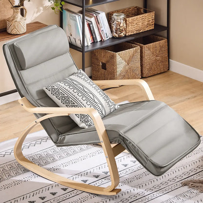 Relaxsessel Schaukelstuhl für Wohnzimmer grau