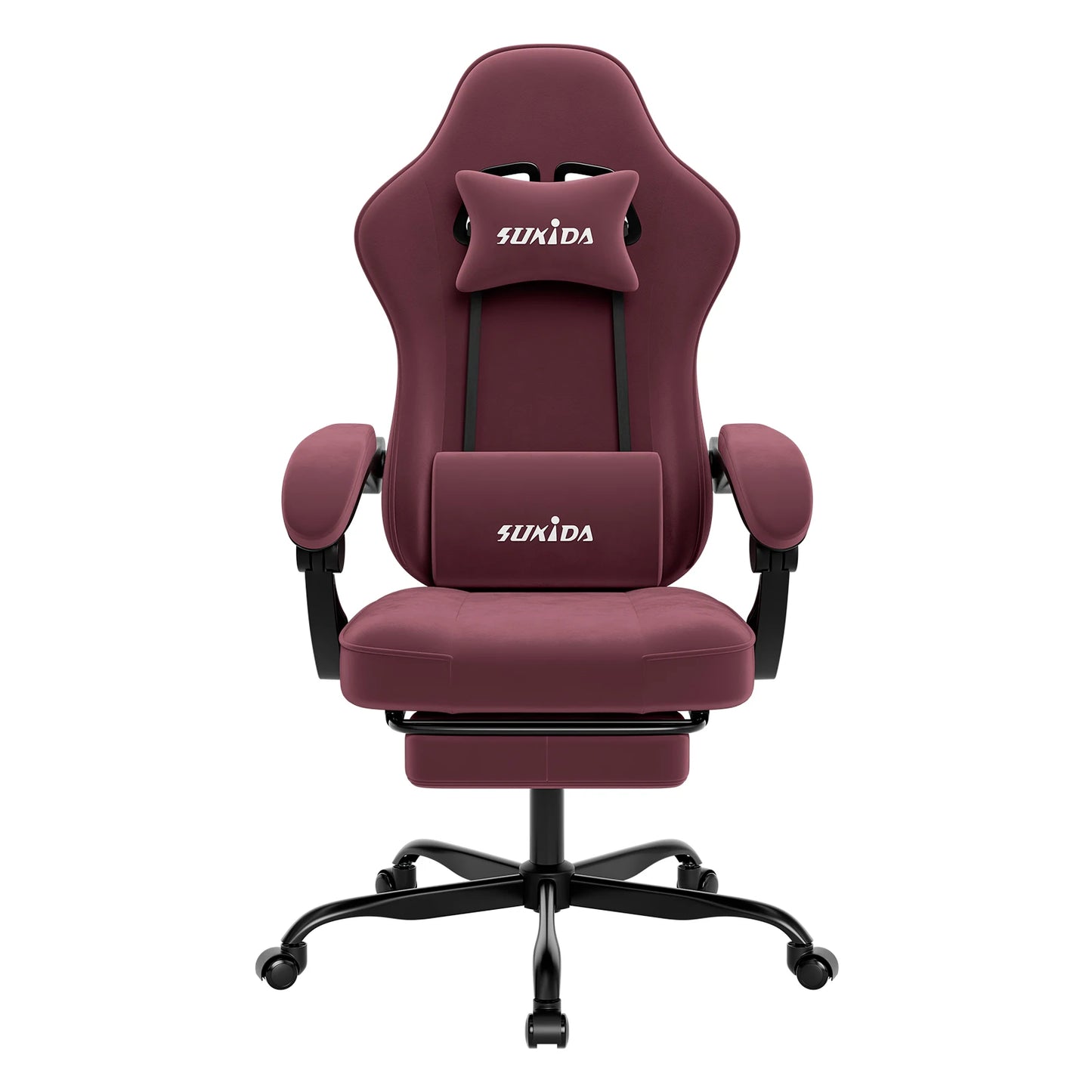 Gaming-Stuhl mit Fußstütze – Ergonomischer Bürostuhl mit Lendenstütze & verstellbarem Komfort