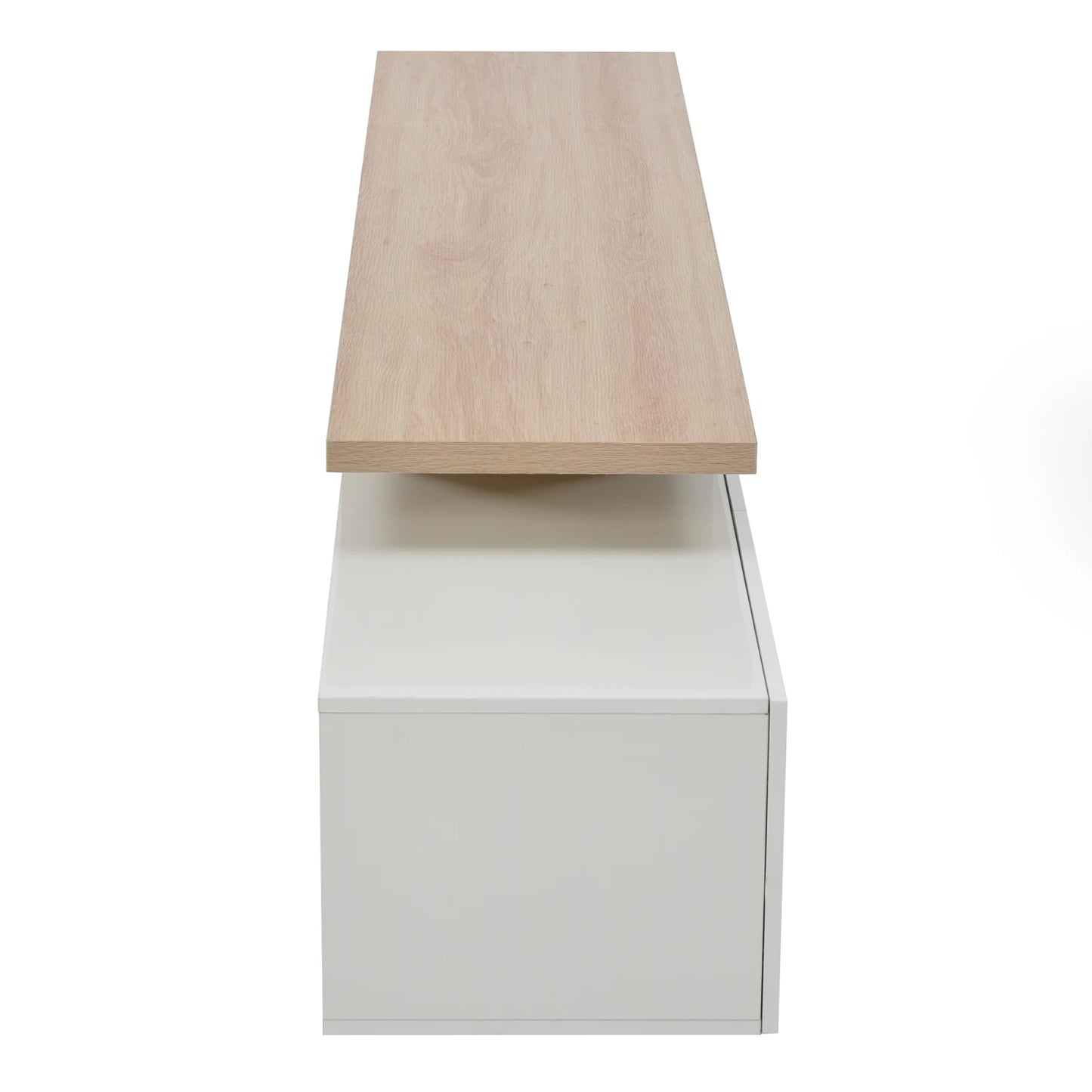 TV Lowboard Weiß Hochglanz mit modernem Standfuß Design