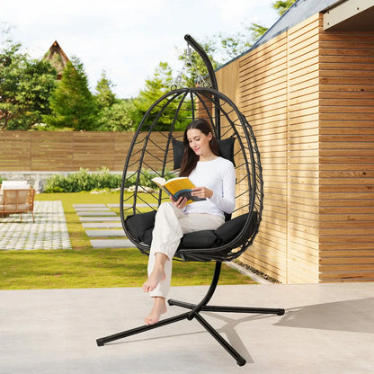 Hängesessel mit Gestell für Garten und Terrasse