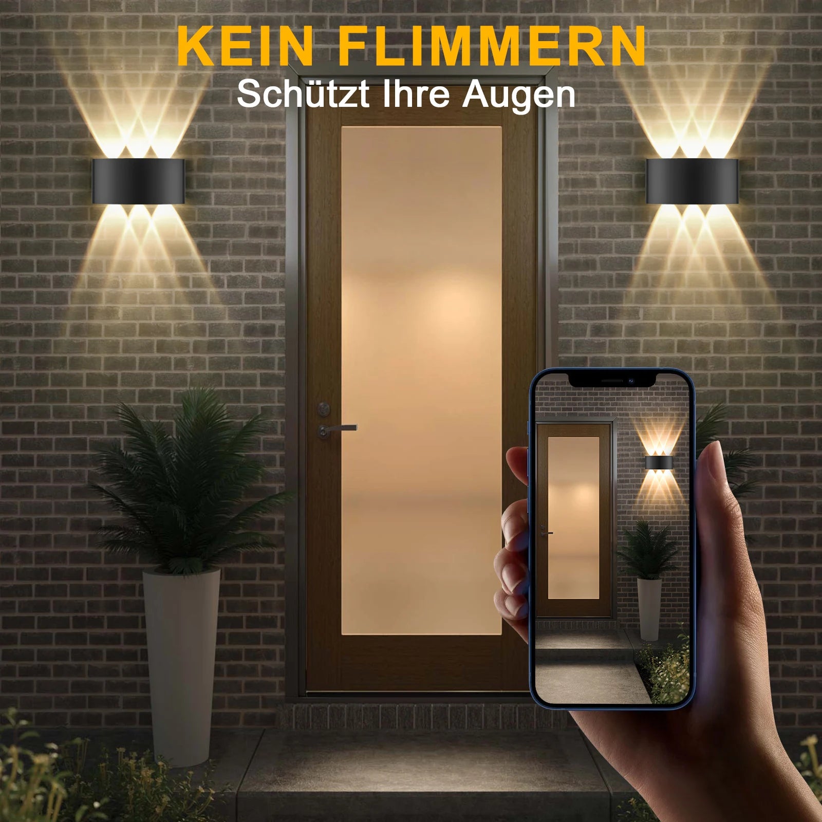 LED Wandleuchte Außen Hauseingang