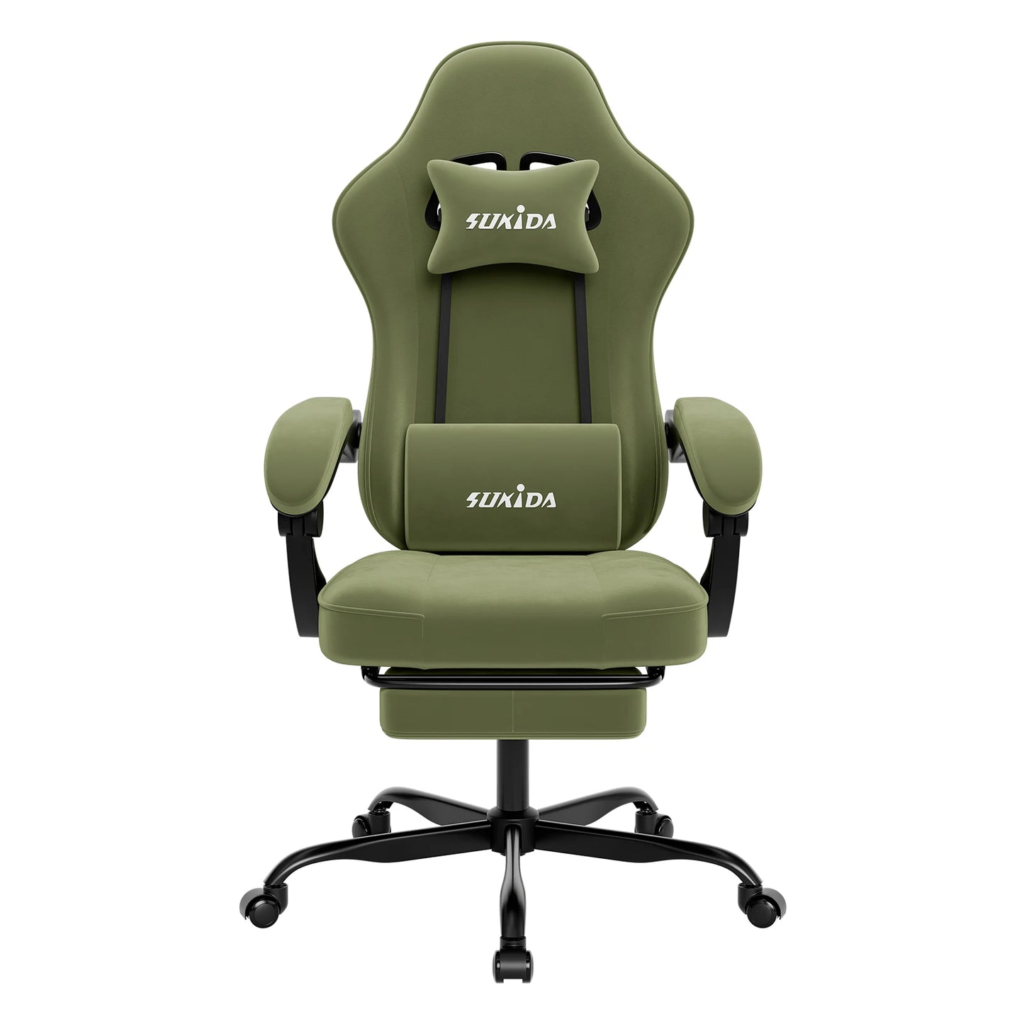 Gaming-Stuhl mit Fußstütze – Ergonomischer Bürostuhl mit Lendenstütze & verstellbarem Komfort