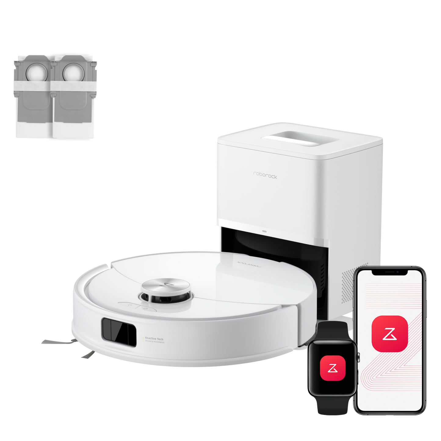 Roborock Q10 S5+ mit Absaugstation als Saug- und Wischroboter in Weiß