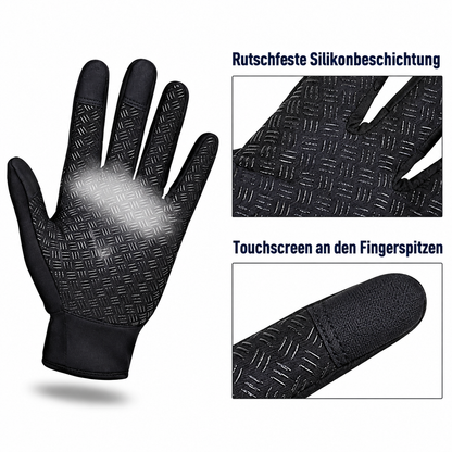 Winterhandschuhe Touchscreen mit rutschhemmender Silikon-Handfläche und Touchscreen-Fingerspitzen