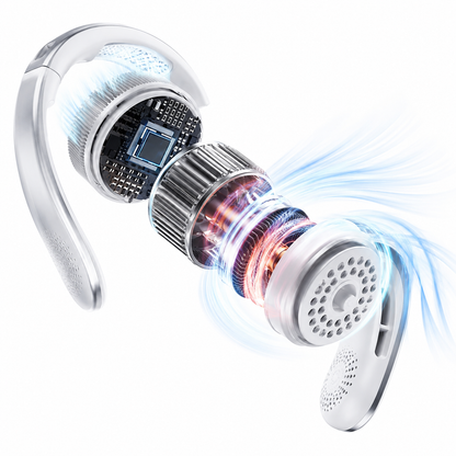 Tragbarer Nackenventilator mit leistungsstarkem 8000 mAh Akku
