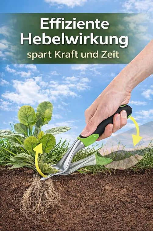 Ergonomischer Unkrautentferner mit Hebelwirkung – Unkraut dauerhaft ohne Chemie entfernen