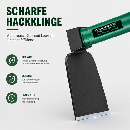 Gartenwerkzeuge Handhacke mit ergonomischem Griff zum Lockern von Erde und Entfernen von Unkraut