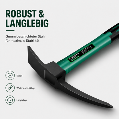 Gartenwerkzeuge Handhacke aus Kohlenstoffstahl mit rutschfestem Griff zum Entfernen von Unkraut