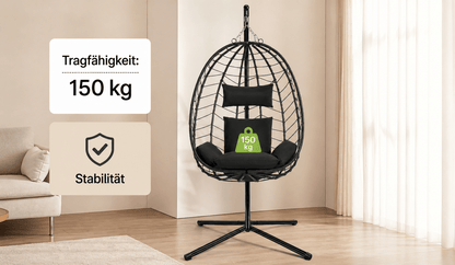Hängesessel mit Gestell Wohnidee