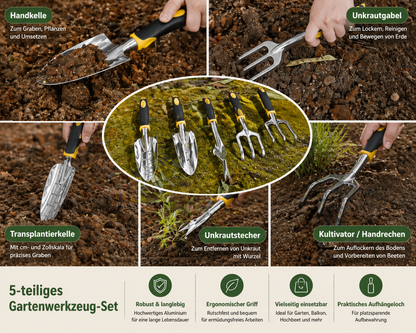 Gartenwerkzeug Set Profi für Garten und Bonsai