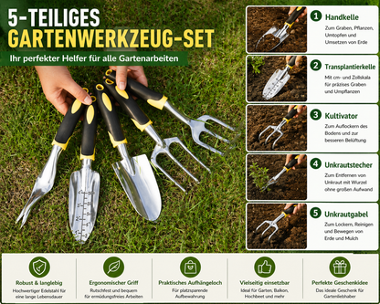 Gartenwerkzeug Set ergonomisch und robust für Gartenpflege